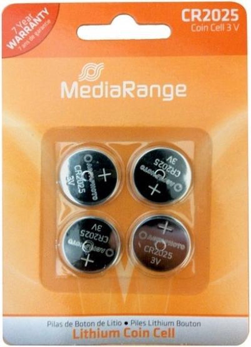 MediaRange MRBAT131 huishoudelijke batterij Wegwerpbatterij CR2025 Lithium
