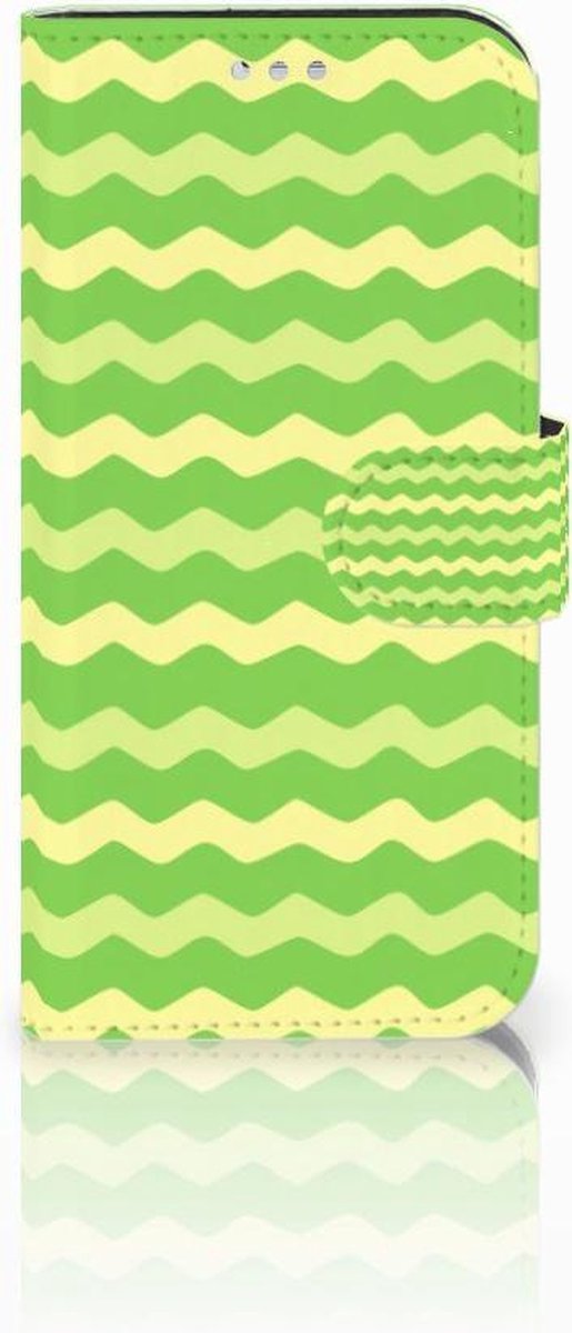 Samsung Galaxy S7 Telefoon Hoesje Waves Green