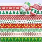 Kerst Nagelstickers - Kerstmis Nagel Stickers  - Christmas Nail Art - Nagel Decoratie - Nagelversiering - Nageldecoratie - 3D Nail Vinyls - French Manicure Stickers - Kerst slinger