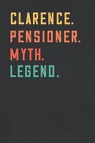 Clarence. Pensioner. Myth. Legend.