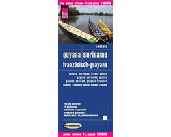 Reise Know-How Landkarte Guyana, Suriname, Französisch-Guayana (1:850.000)