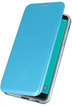 Blauw Premium Folio Booktype Hoesje voor Samsung Galaxy J6 2018
