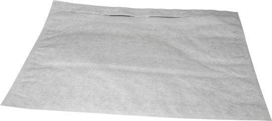 Transparante, biologisch afbreekbare C5 paklijstenenvelop (228 x 165 mm) met groene opdruk.