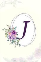 J - Monogrammed Gratitude Journal