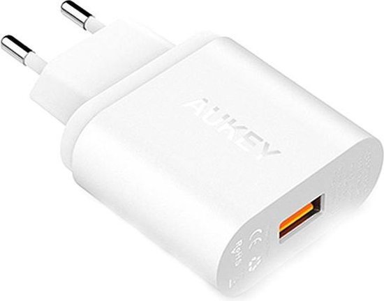 Aukey Quick Charge oplader PA-U28 - tot 75% sneller - Wit - Aukey