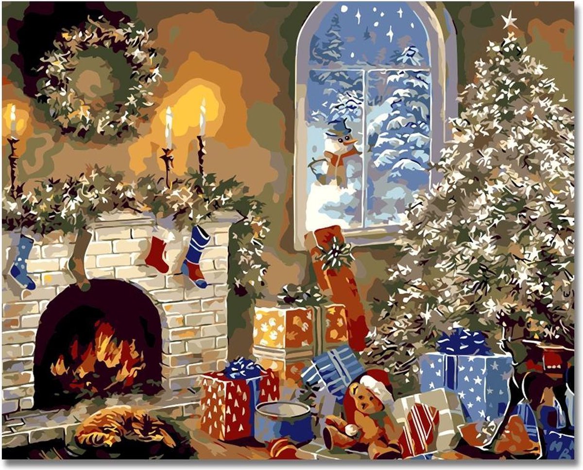 Schilderen op nummer kerst 40x50cm | bol.com