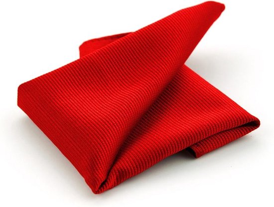 Rood pochet 100% zijde