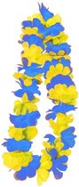 Toppers - Hawaii krans/slinger blauw met geel