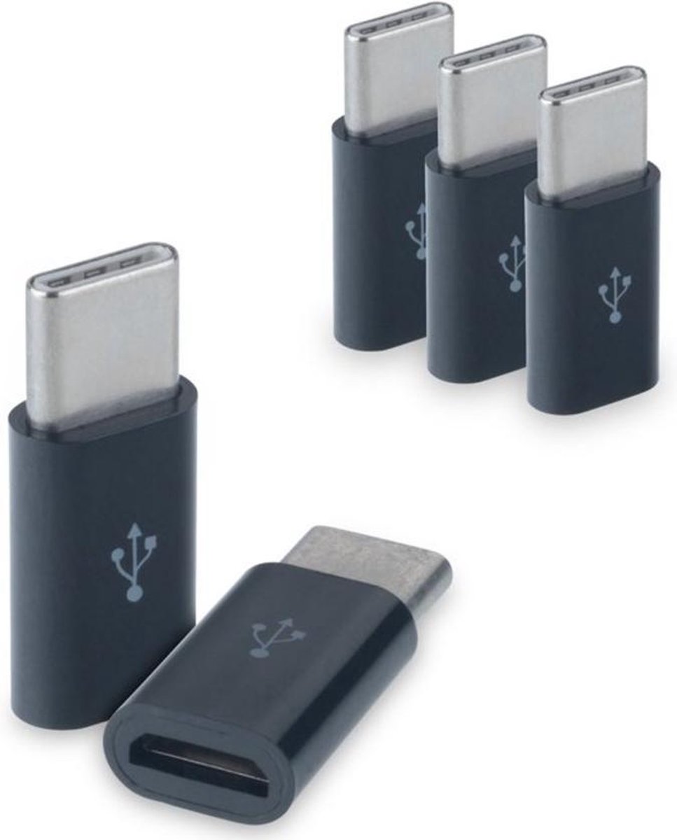 OBS set van 3+1 GRATIS verloop adapter MICRO USB-adapter naar USB-C Opzetstuk