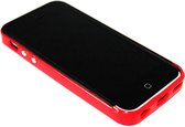 Rubber hoesje rood Geschikt voor iPhone 5C