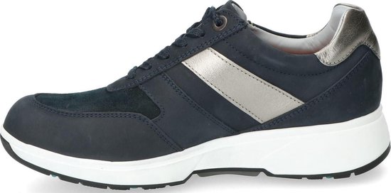 Xsensible Vrouwen Nubuck Lage sneakers / Damesschoenen 30201.2 nub - Blauw  - Maat 37 | bol.com