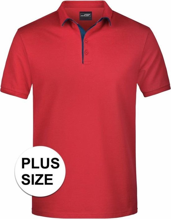 Grote maten polo shirt Golf Pro premium voor heren - plus herenkleding - Werk/zakelijke polo 3XL