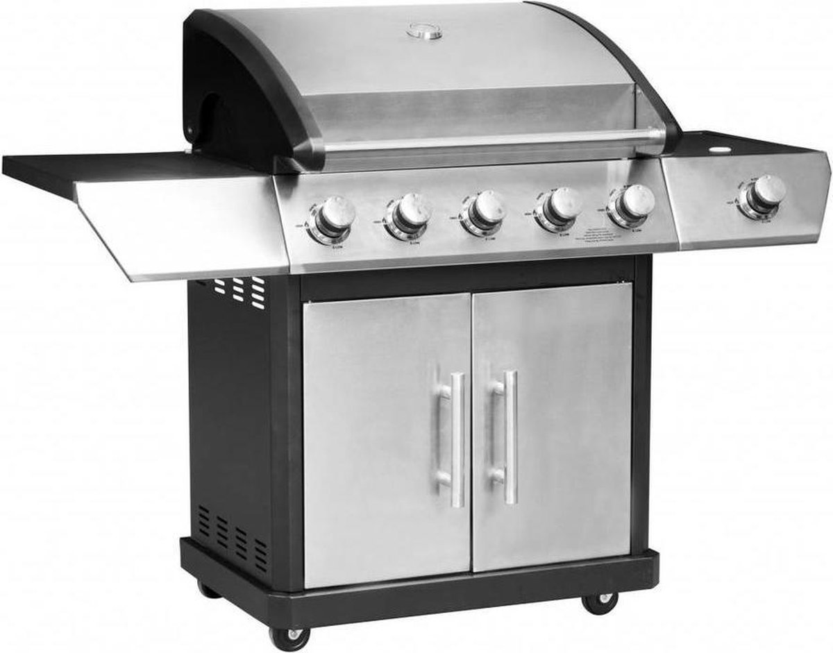 met de klok mee leven Malen AVH-outdoor Gas Barbecue - 5 pits - Buitenkeuken - RVS | bol.com