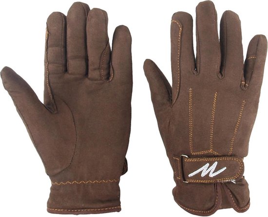Dninmim Dames lederen handschoenen herfst en winter vrouwelijke handschoenen, Rook, Eén maat