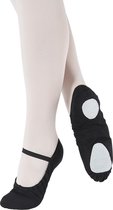 Ballet Slippers BAE23-M Linnen Ballet Gymschoenen Slippers - zwart - maat 33.5, UK c1.5