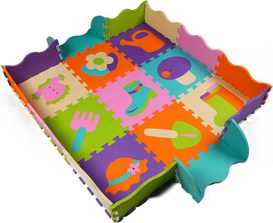 Speelmat Voor Je Kind: Vloer Puzzel, Speel Kleed, Kruip Mat, Speel Tapijt  Van Zacht... | bol.com
