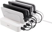 Deltaco USB-AC156 6 Poort USB oplaadstation - charging station voor 6 apparaten via USB max. 10A 50W wit