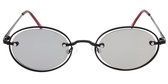 Sunheroes zonnebril OSVALD - Zwart montuur - Zilver spiegelende glazen