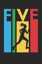 Running Notebook for 5 Year Old Boys and Girls - Colorful Running Journal - 5th Birthday Gift for Runner Diary