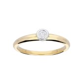 Glow - Gouden ring met steen 1-0.07ct - G/SI