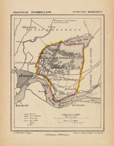 Historische kaart, plattegrond van gemeente Kralingen in Zuid Holland uit 1867 door Kuyper van Kaartcadeau.com