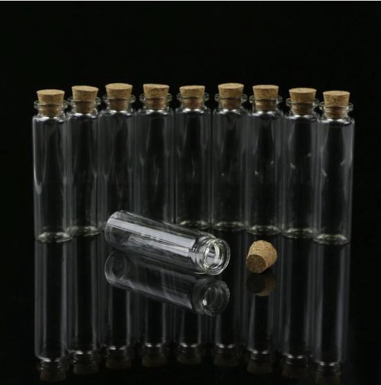 20x Mini Flesjes 20 ML Met Kurk - Kleine Glazen Lege Glas Flesjes -  Transparante... | bol.com