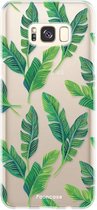 Samsung Galaxy S8 Plus hoesje TPU Soft Case - Back Cover - Banana leaves / Bananen bladeren