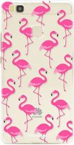 Huawei P9 Lite hoesje TPU Soft Case - Back Cover - Flamingo