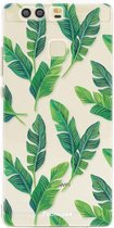 Huawei P9 hoesje TPU Soft Case - Back Cover - Banana leaves / Bananen bladeren