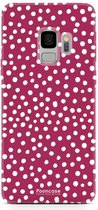 Samsung Galaxy S9 hoesje TPU Soft Case - Back Cover - POLKA / Stipjes / Stippen / Rood