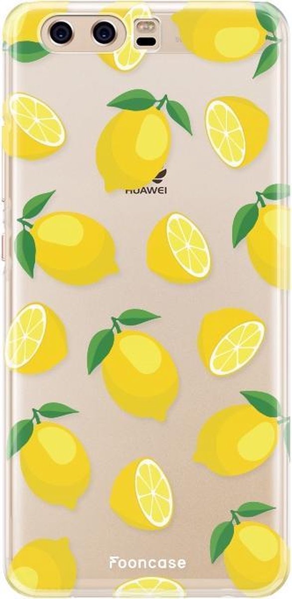 Huawei P10 hoesje TPU Soft Case - Back Cover - Lemons / Citroen / Citroentjes