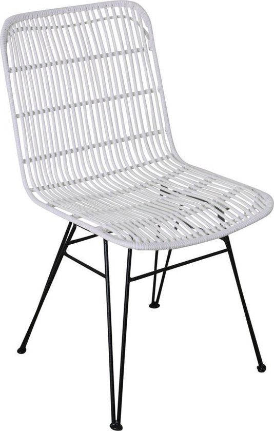 Garderobe systematisch Doelwit Raw Materials Jane stoel - Tuinstoelen - Wit - Synthetisch rotan | bol.com