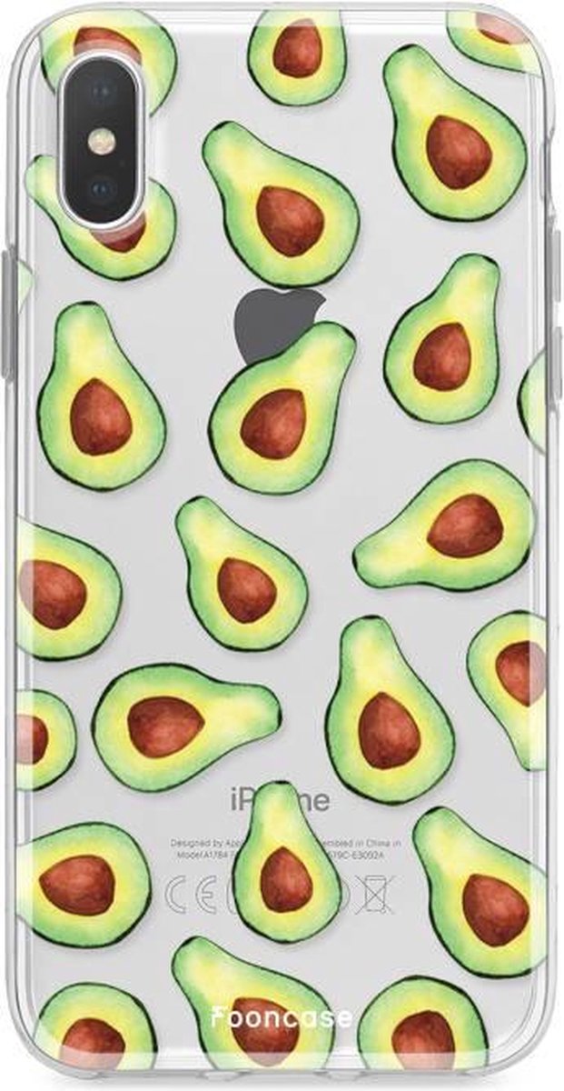 iPhone XS Max hoesje TPU Soft Case - Back Cover - Avocado