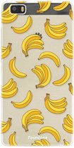 Huawei P8 Lite hoesje 2016 TPU Soft Case - Back Cover - Bananas / Banaan / Bananen