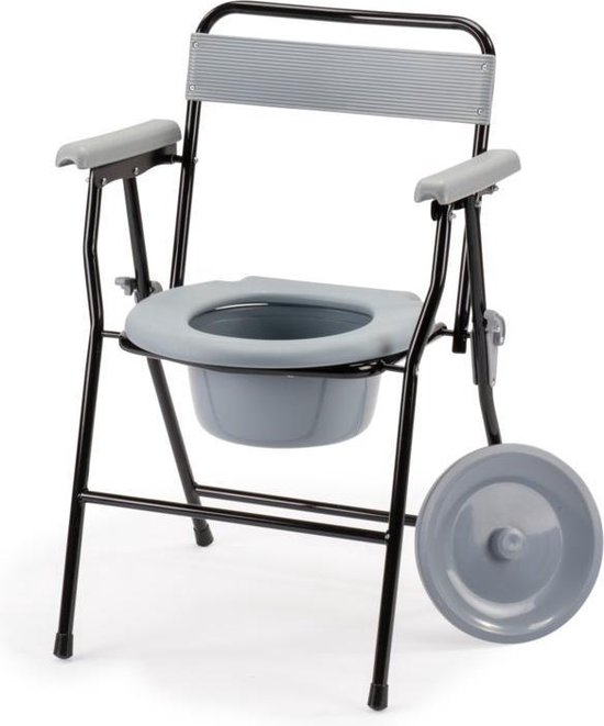 Inklapbare toiletstoel / Opvouwbare postoel. Compact en lichtgewicht WC stoel inklapbaar / opvouwbaar