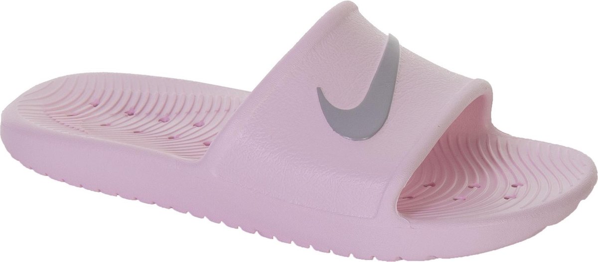 Nike Kawa Slippers Dames Slippers - Maat 38 - Vrouwen - roze/wit | bol