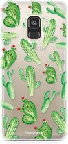 Samsung Galaxy A8 2018 hoesje TPU Soft Case - Back Cover - Cactus