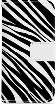 iPhone 6 Plus hoesje - Bookcase - Flipcase - Hoesje met pasjes - Zebra print
