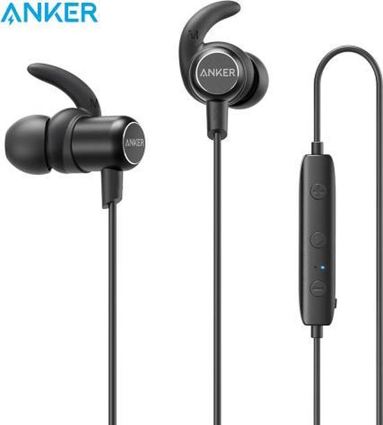 Anker Bluetooth Sport oortjes - Draadloze In-Ear Oordopjes - Zwart | bol.com