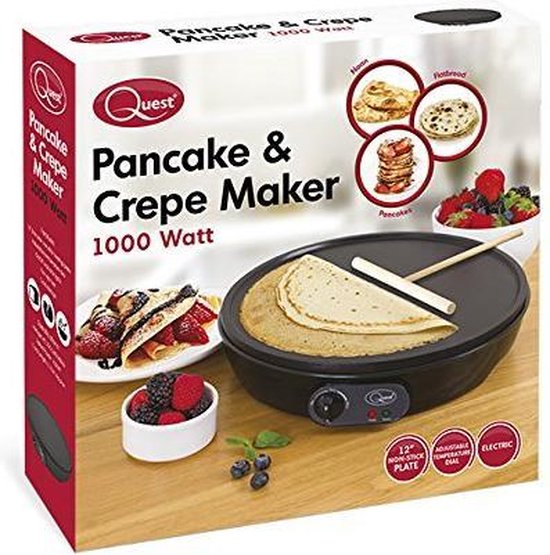 Quest 35540 Benross Elektrische pannenkoek Crepe Maker met strooier