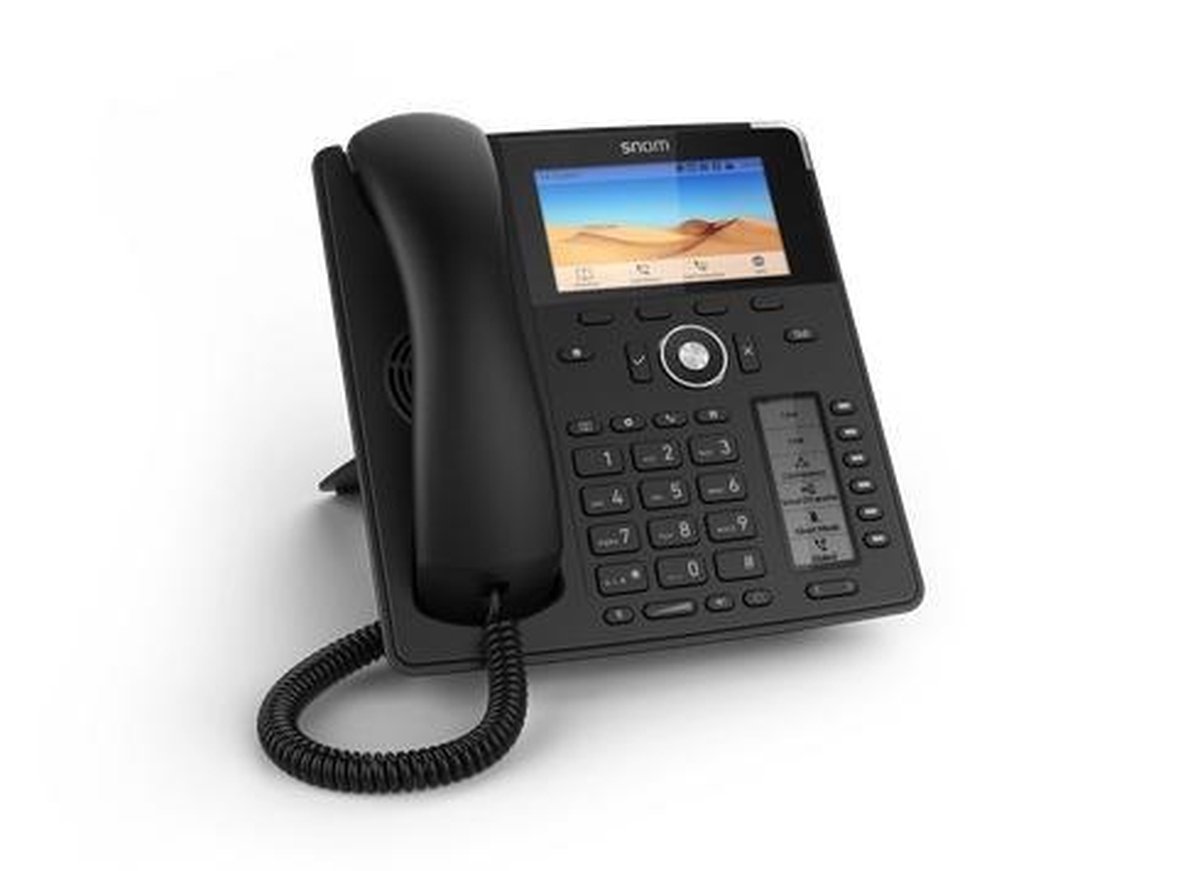 snom D785, Black, Wired handset,