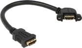 DeLOCK 0.25m 2xHDMI HDMI kabel 0,25 m HDMI Type A (Standaard) Zwart