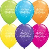 Folat Ballonnen Happy Birthday 13 Cm Latex 100 Stuks