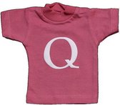 Naamslinger Lettershirts roze Q