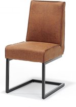 STOEL ANDRE ZW-STOF YALE COGNAC - Set van 4