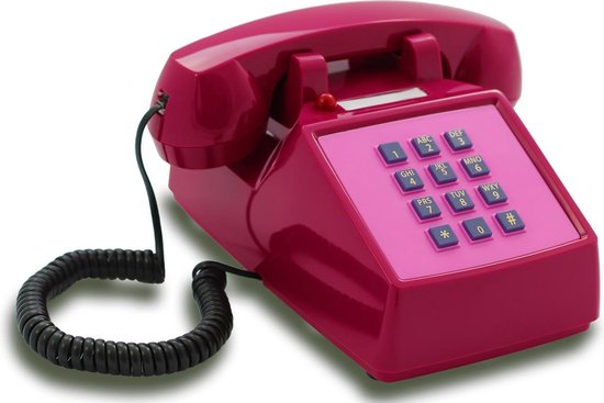 Foto: Gpo 1929spushred telefoon carrington klassiek bakeliet jaren 20 druktoetsen rood