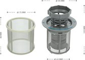 Inzetfilter Vaatwasser - 3-Delig - Filter - Zeef - Microfilter + Grof Filter - Bosch - Siemens - 00427903 - 481248058111