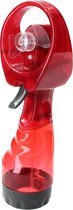 Draagbare Spray Handventilator inclusief Waterreservoir | Verkoeling | Ventilatoren | Rood