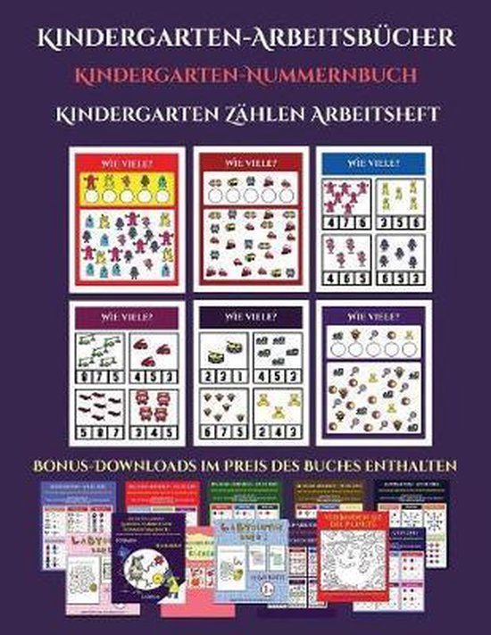 Kindergarten-Nummernbuch (Z hlen lernen f r Vorschulkinder) - cover