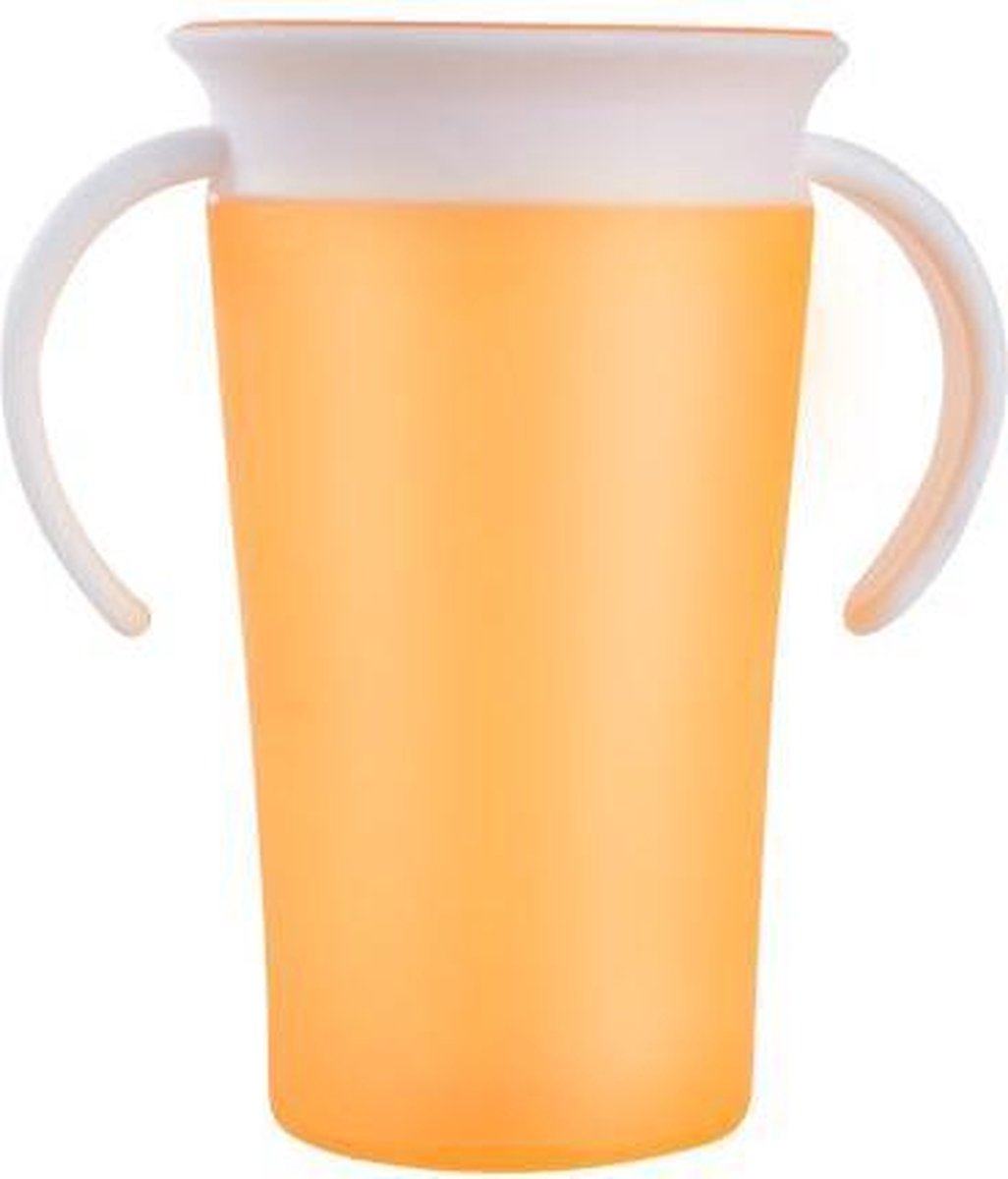 Goedkoopste Oefenbeker - oranje | Antilek beker | Drinkbeker | Handige handvaten